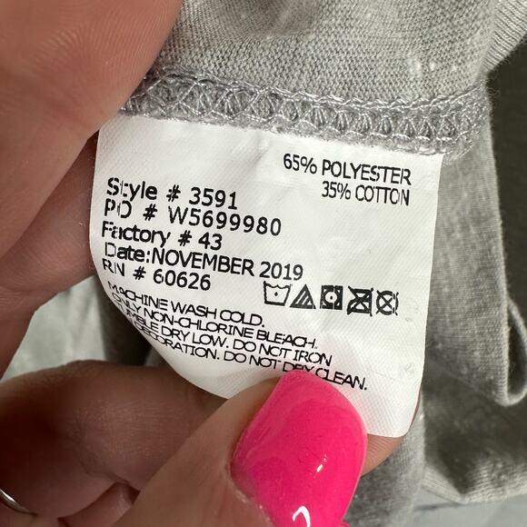 Boeing Womens Large We Can Do It Rosie Riveter Short Sleeve Graphic T-Shirt Gray - Picture 9 of 10